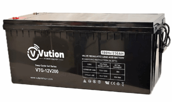 Solar akku AGM-GEL/230Ah/C100/522x240x219/- +