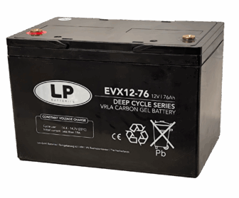 Syväpurkausakku GEL-GARBON/12V/76Ah/260x170x178/+-