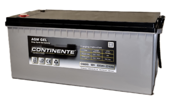 Solar akku AGM-GEL/220Ah/C100/522x240x219/- +
